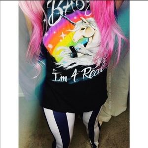 Wet Look Sailor Stripe Leggings